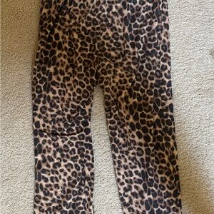 Pink Lily Leopard Print Pajama Pants